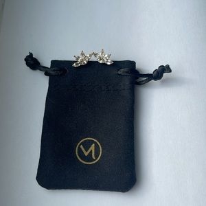 Mejuri Marquise Earrings Gold Vermeil White Topaz